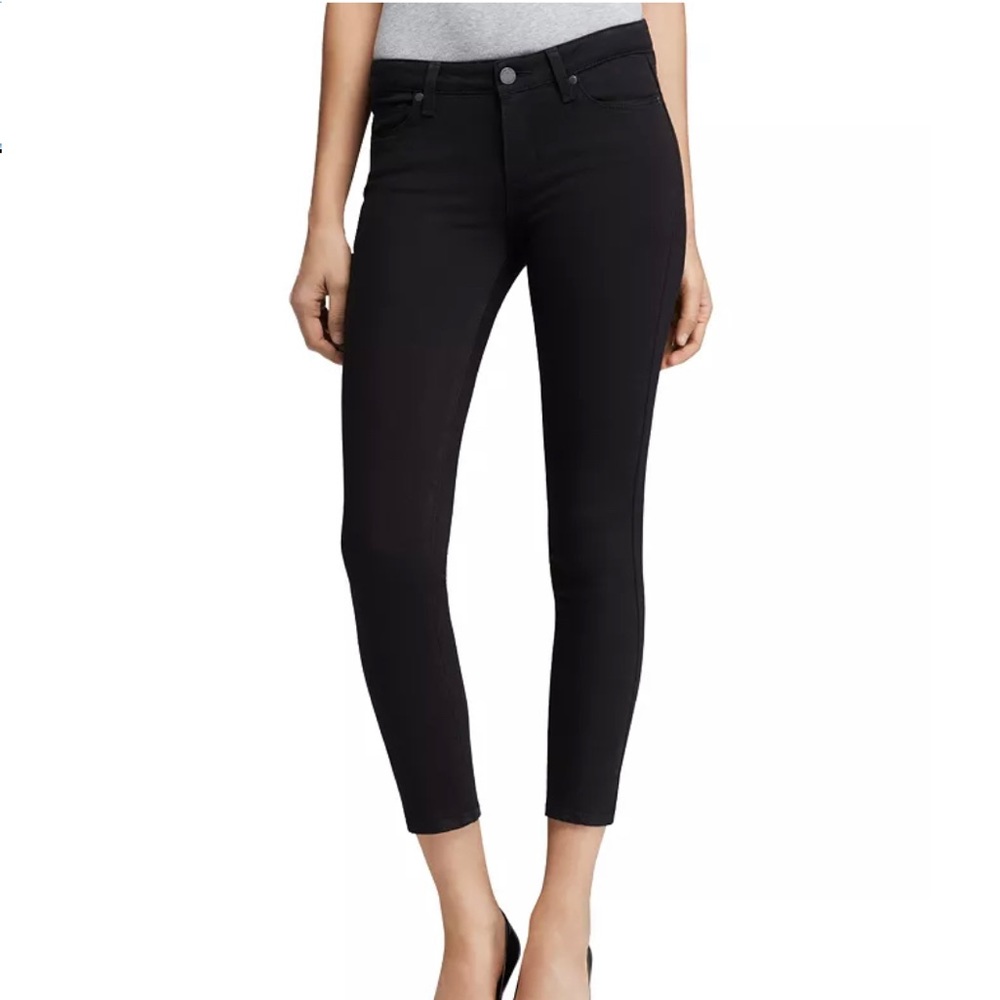 Paige Verdugo Crop Black Jeans